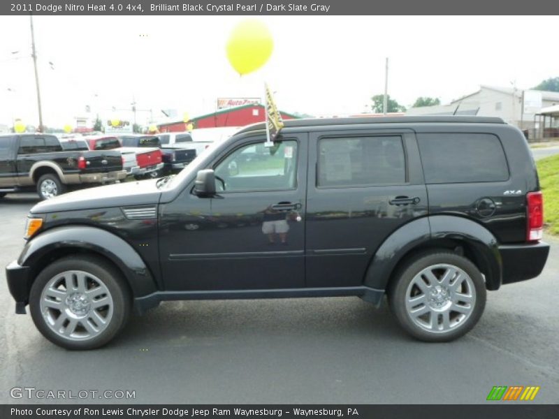 Brilliant Black Crystal Pearl / Dark Slate Gray 2011 Dodge Nitro Heat 4.0 4x4