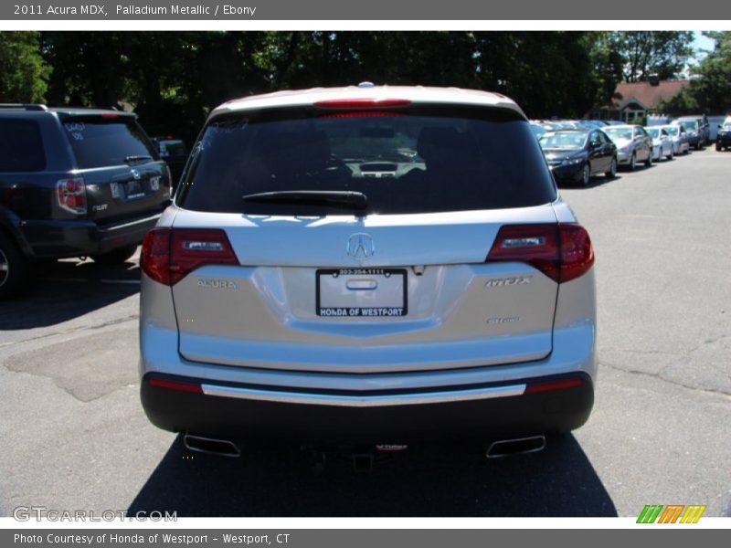 Palladium Metallic / Ebony 2011 Acura MDX