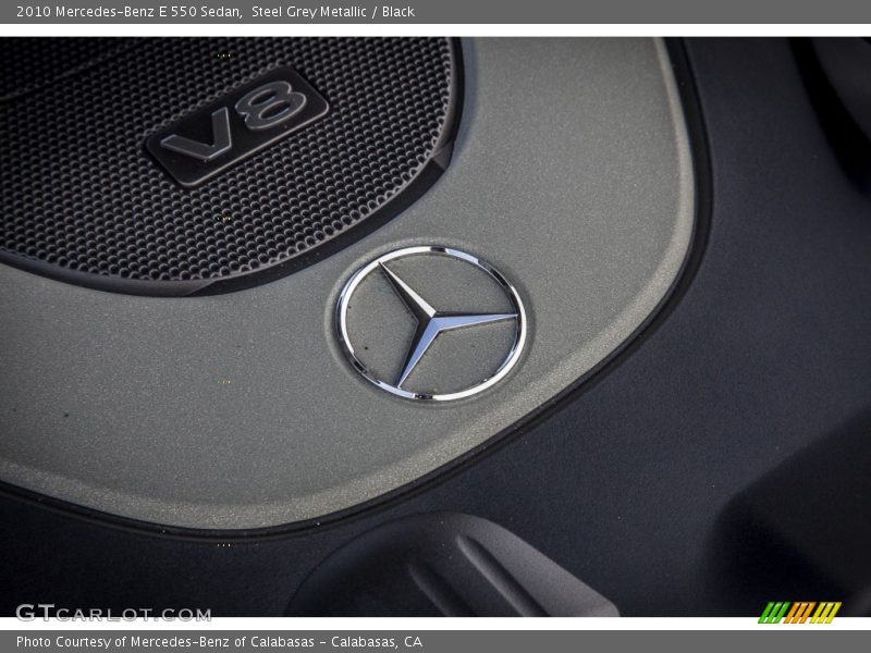 Steel Grey Metallic / Black 2010 Mercedes-Benz E 550 Sedan