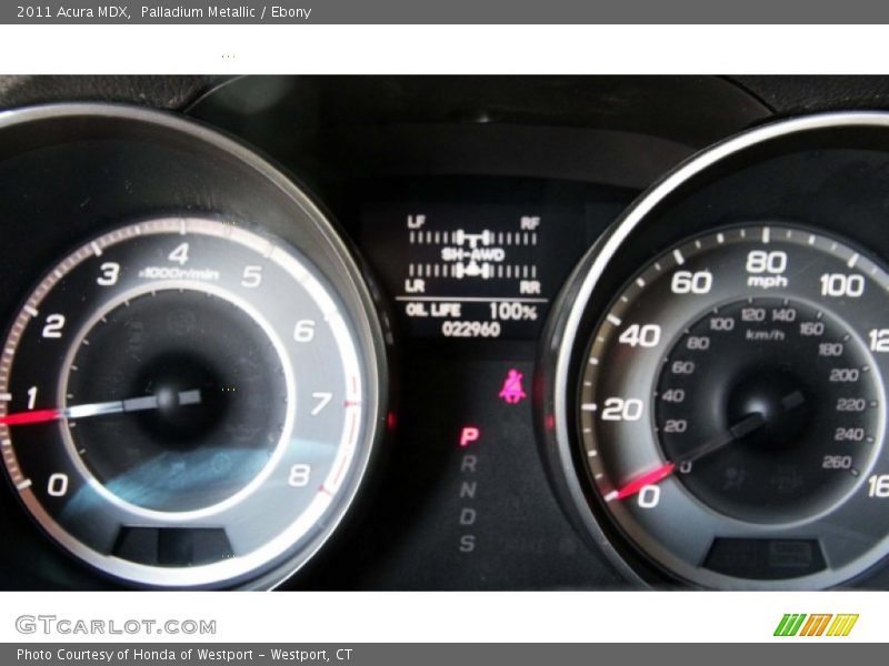Palladium Metallic / Ebony 2011 Acura MDX