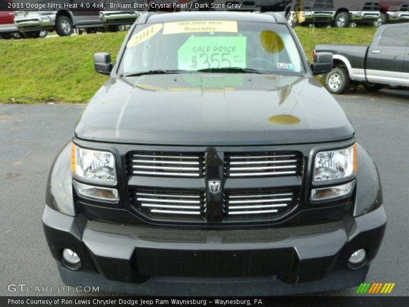 Brilliant Black Crystal Pearl / Dark Slate Gray 2011 Dodge Nitro Heat 4.0 4x4