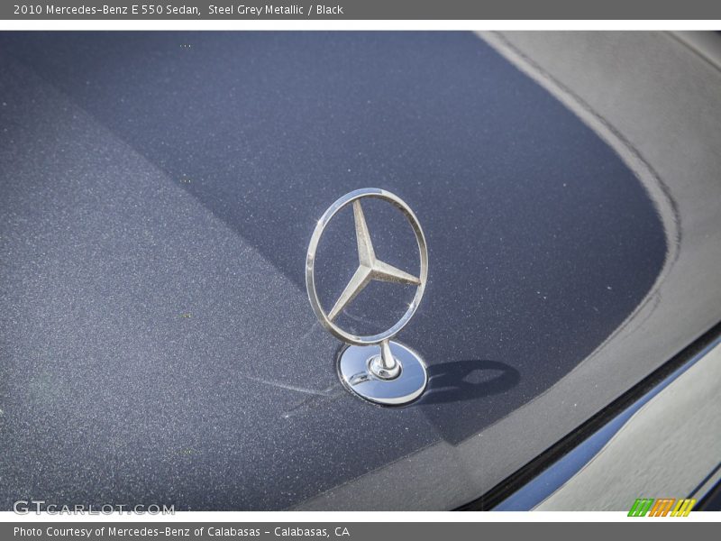Steel Grey Metallic / Black 2010 Mercedes-Benz E 550 Sedan