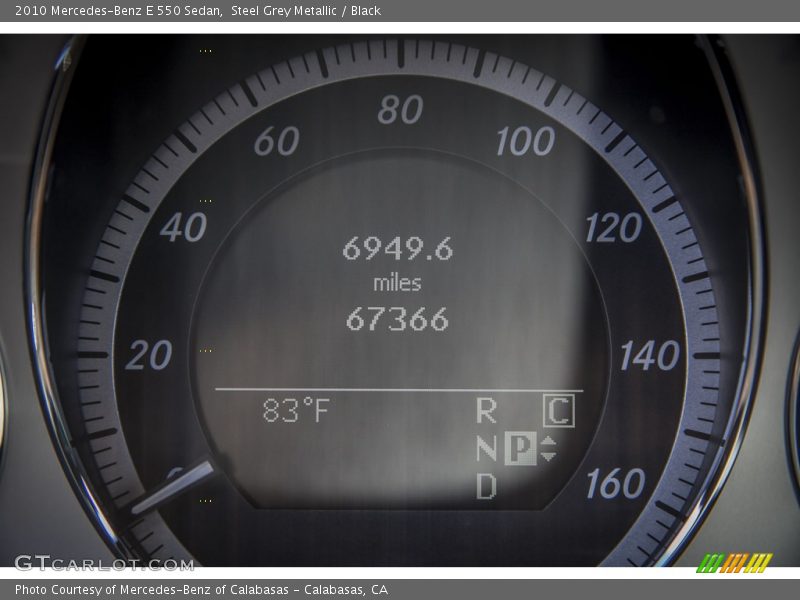 Steel Grey Metallic / Black 2010 Mercedes-Benz E 550 Sedan