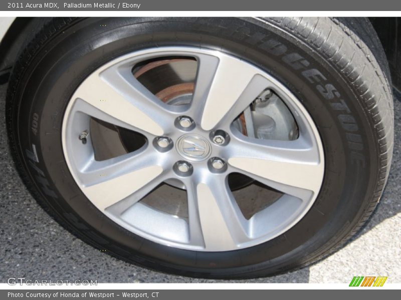 Palladium Metallic / Ebony 2011 Acura MDX