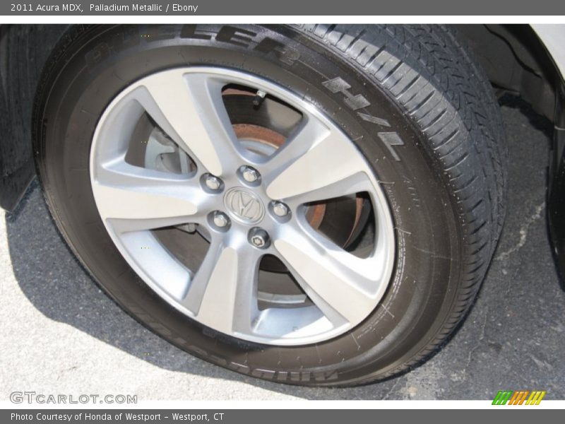 Palladium Metallic / Ebony 2011 Acura MDX