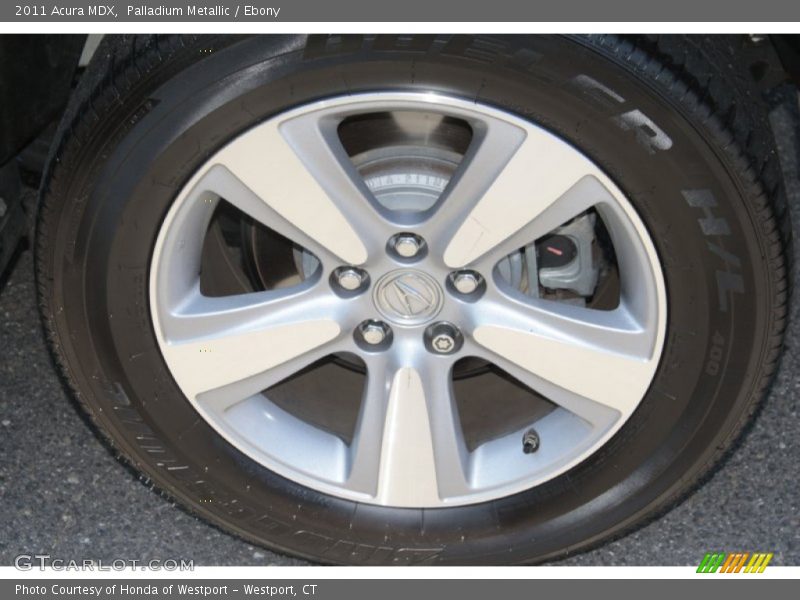 Palladium Metallic / Ebony 2011 Acura MDX
