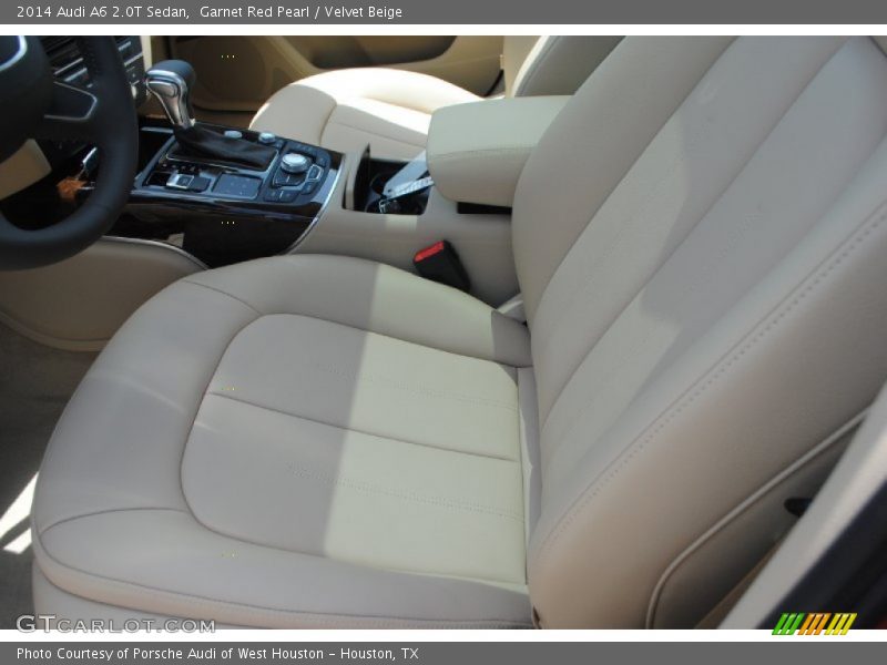 Garnet Red Pearl / Velvet Beige 2014 Audi A6 2.0T Sedan