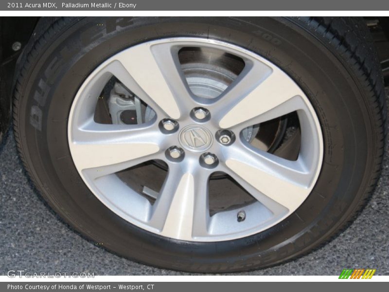 Palladium Metallic / Ebony 2011 Acura MDX