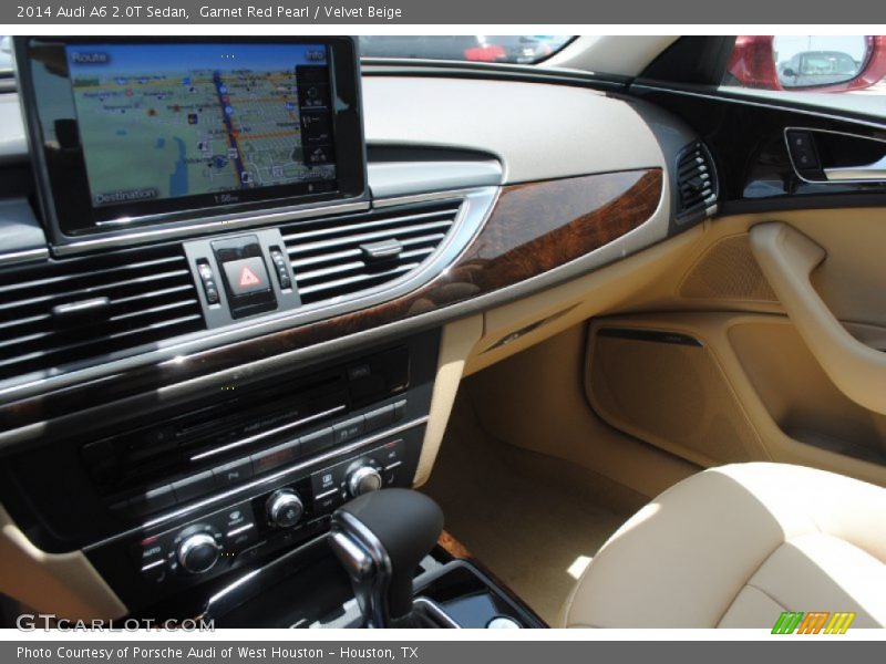 Garnet Red Pearl / Velvet Beige 2014 Audi A6 2.0T Sedan