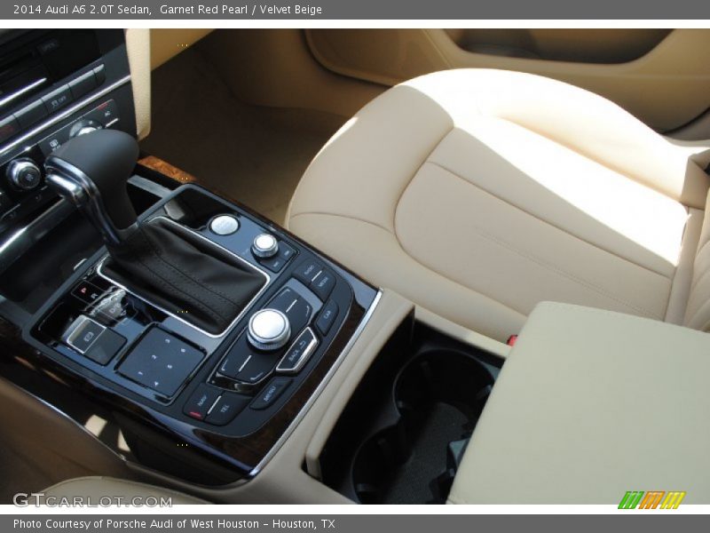 Garnet Red Pearl / Velvet Beige 2014 Audi A6 2.0T Sedan