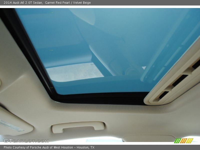 Garnet Red Pearl / Velvet Beige 2014 Audi A6 2.0T Sedan