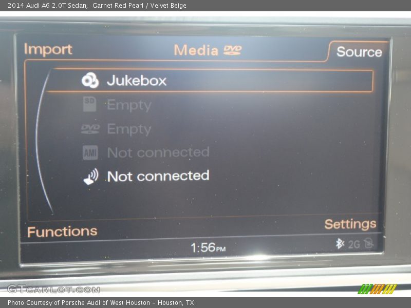 Garnet Red Pearl / Velvet Beige 2014 Audi A6 2.0T Sedan