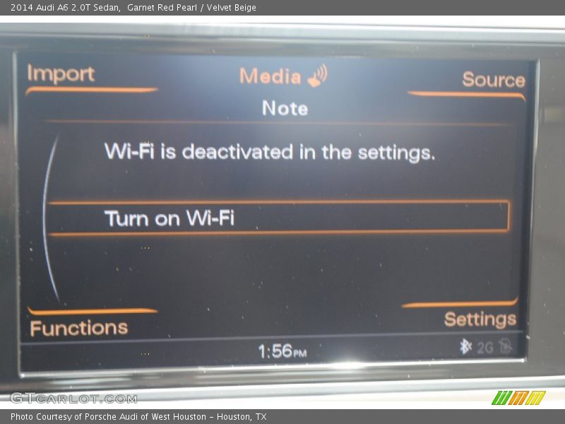 Garnet Red Pearl / Velvet Beige 2014 Audi A6 2.0T Sedan