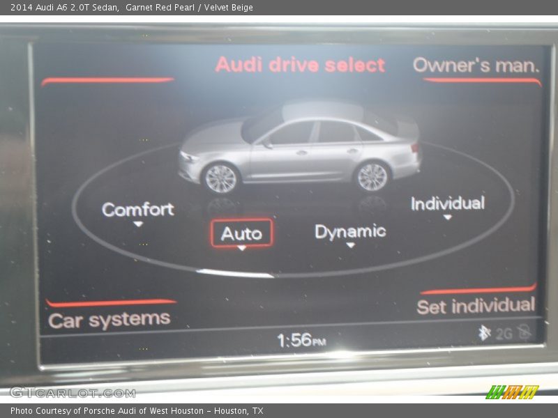 Garnet Red Pearl / Velvet Beige 2014 Audi A6 2.0T Sedan