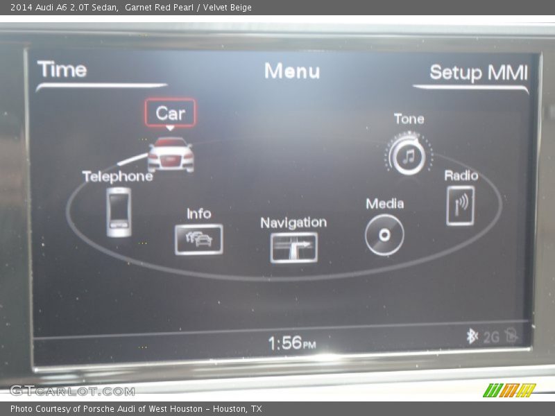 Garnet Red Pearl / Velvet Beige 2014 Audi A6 2.0T Sedan