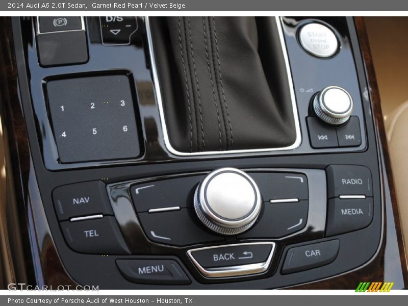 Garnet Red Pearl / Velvet Beige 2014 Audi A6 2.0T Sedan