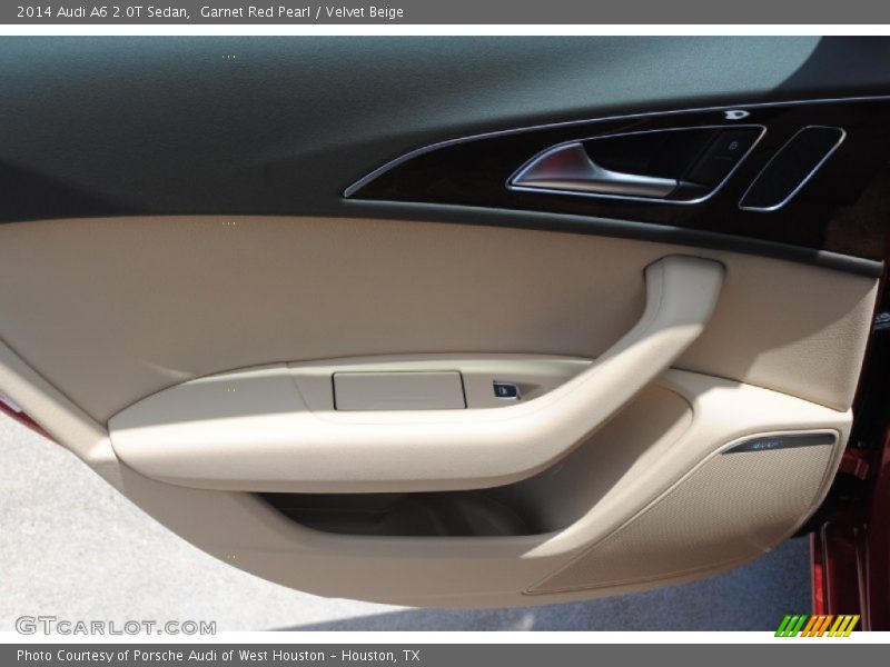 Garnet Red Pearl / Velvet Beige 2014 Audi A6 2.0T Sedan