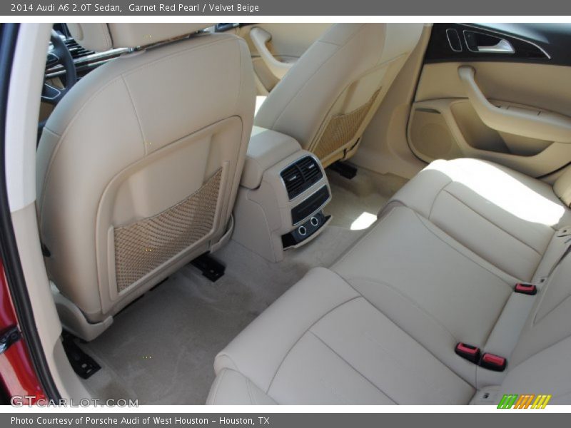 Garnet Red Pearl / Velvet Beige 2014 Audi A6 2.0T Sedan