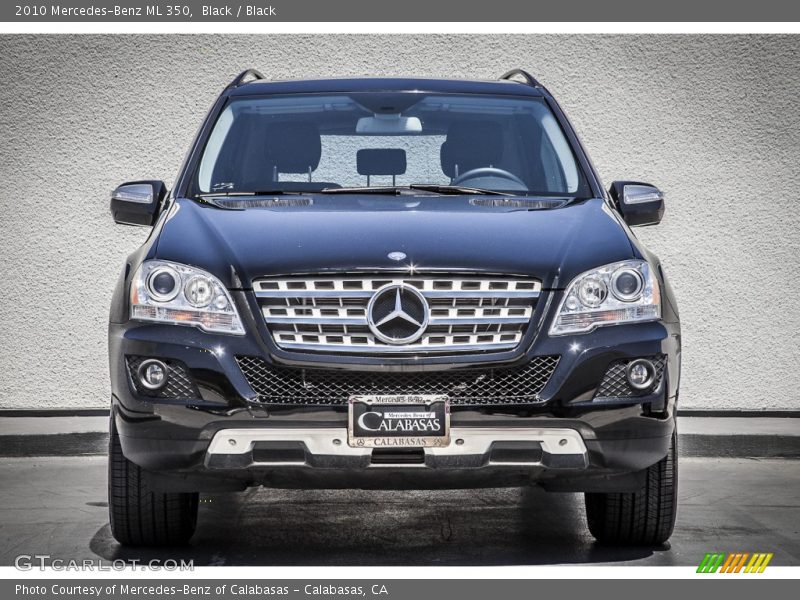 Black / Black 2010 Mercedes-Benz ML 350