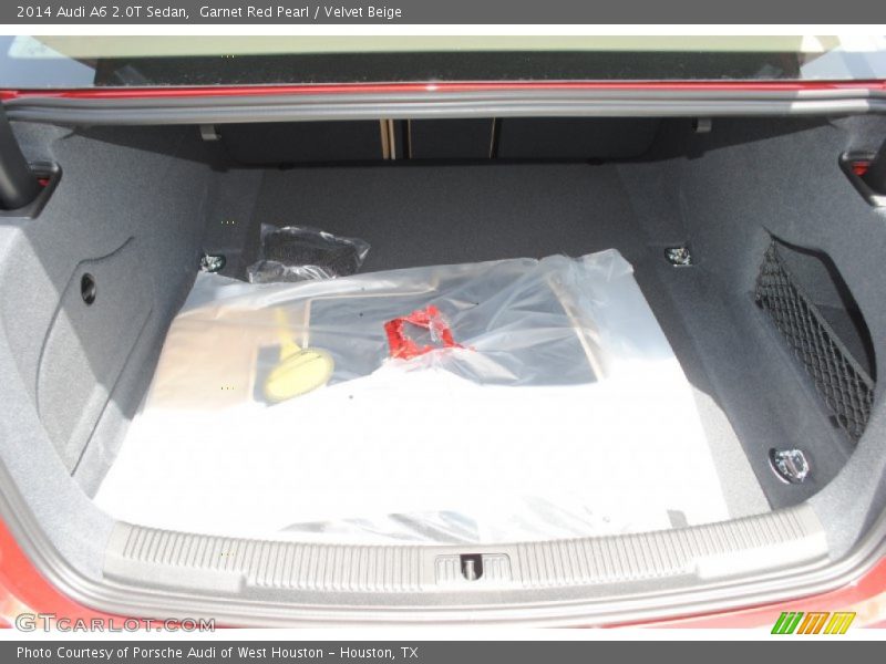 Garnet Red Pearl / Velvet Beige 2014 Audi A6 2.0T Sedan