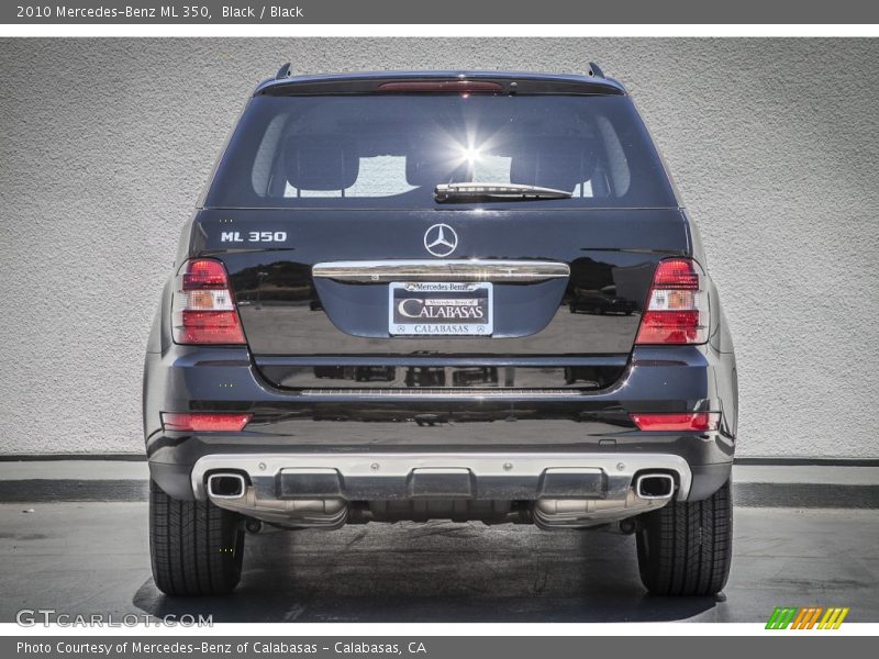 Black / Black 2010 Mercedes-Benz ML 350