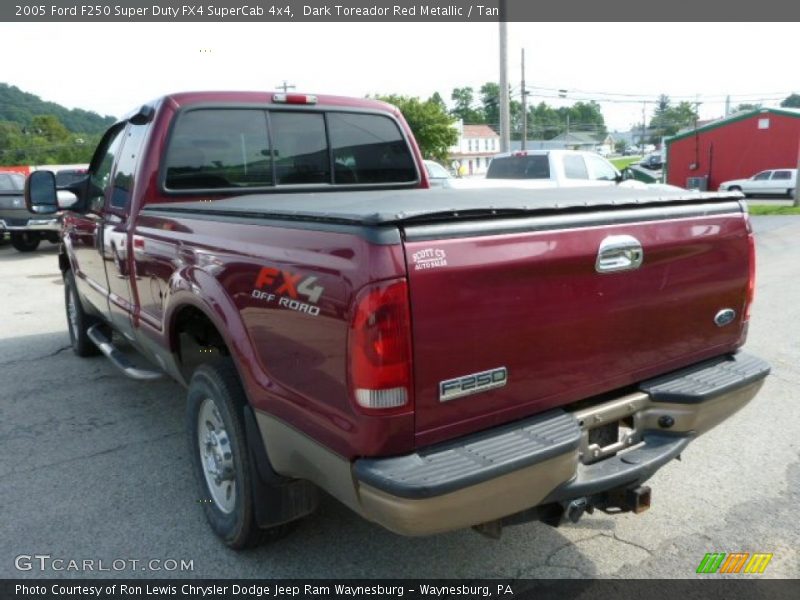 Dark Toreador Red Metallic / Tan 2005 Ford F250 Super Duty FX4 SuperCab 4x4