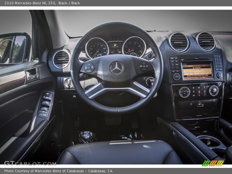 Black / Black 2010 Mercedes-Benz ML 350