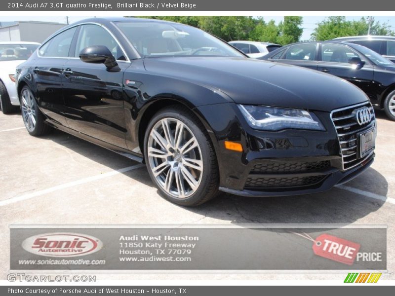 Brilliant Black / Velvet Beige 2014 Audi A7 3.0T quattro Prestige