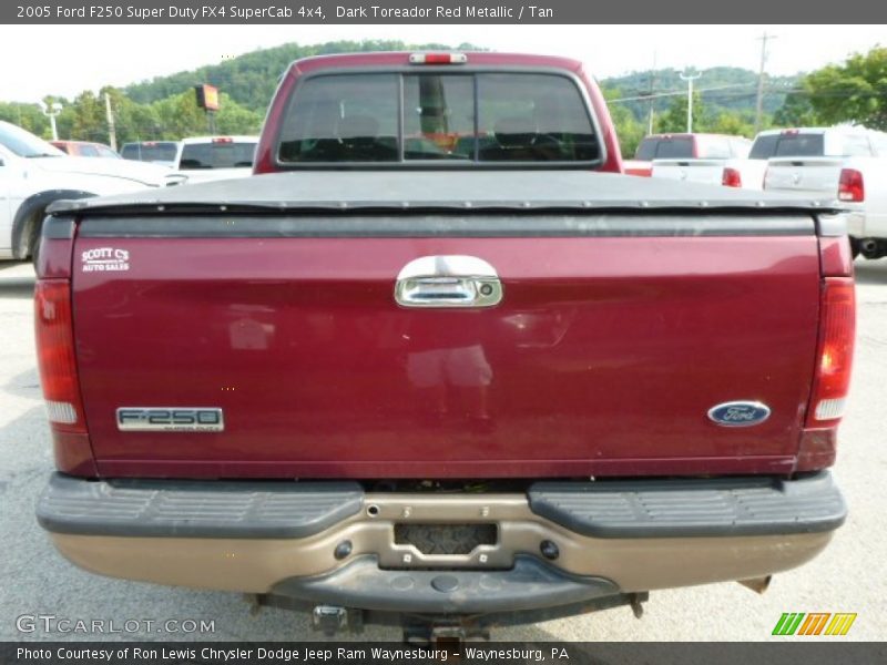 Dark Toreador Red Metallic / Tan 2005 Ford F250 Super Duty FX4 SuperCab 4x4
