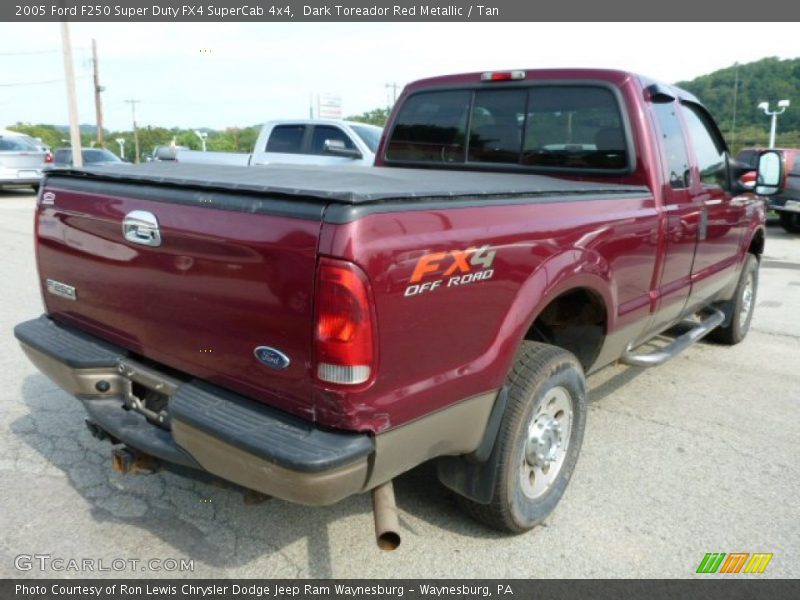 Dark Toreador Red Metallic / Tan 2005 Ford F250 Super Duty FX4 SuperCab 4x4
