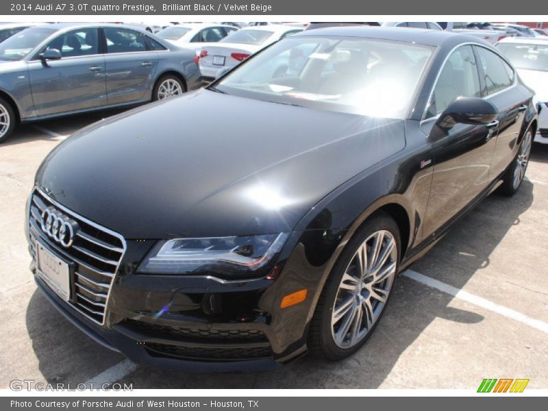 Brilliant Black / Velvet Beige 2014 Audi A7 3.0T quattro Prestige