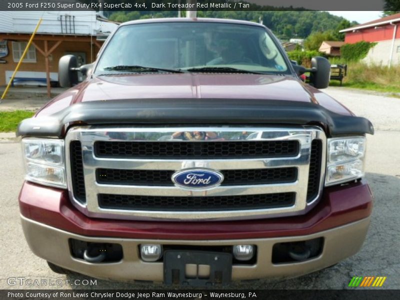 Dark Toreador Red Metallic / Tan 2005 Ford F250 Super Duty FX4 SuperCab 4x4