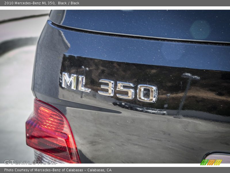 Black / Black 2010 Mercedes-Benz ML 350