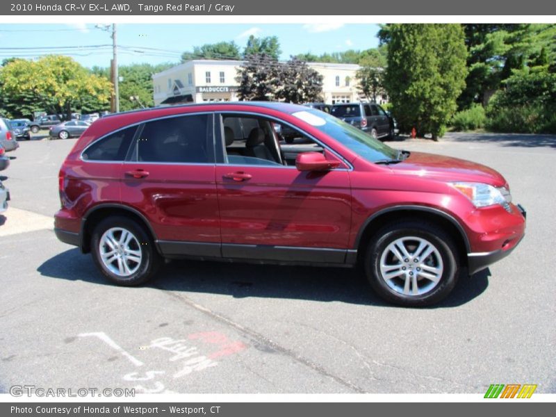 Tango Red Pearl / Gray 2010 Honda CR-V EX-L AWD