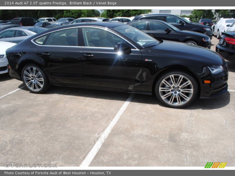 Brilliant Black / Velvet Beige 2014 Audi A7 3.0T quattro Prestige