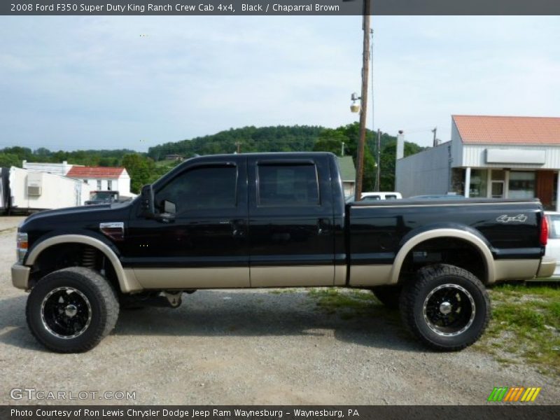Black / Chaparral Brown 2008 Ford F350 Super Duty King Ranch Crew Cab 4x4