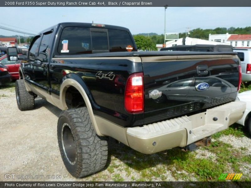 Black / Chaparral Brown 2008 Ford F350 Super Duty King Ranch Crew Cab 4x4