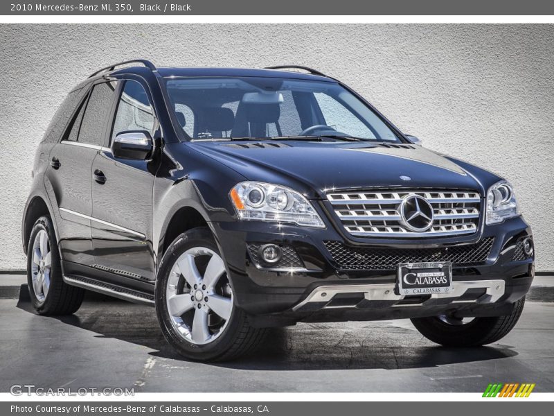 Black / Black 2010 Mercedes-Benz ML 350
