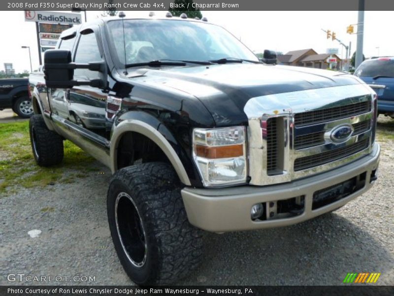 Black / Chaparral Brown 2008 Ford F350 Super Duty King Ranch Crew Cab 4x4