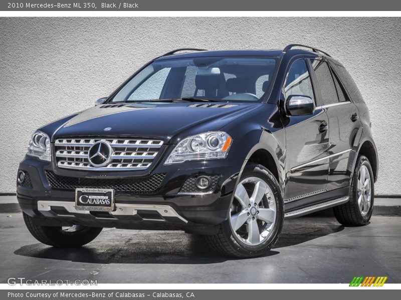 Black / Black 2010 Mercedes-Benz ML 350