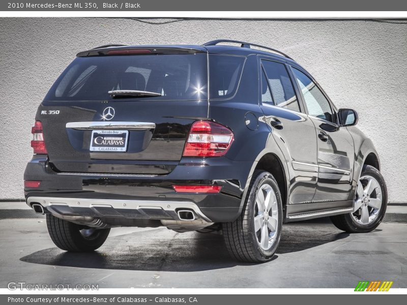 Black / Black 2010 Mercedes-Benz ML 350