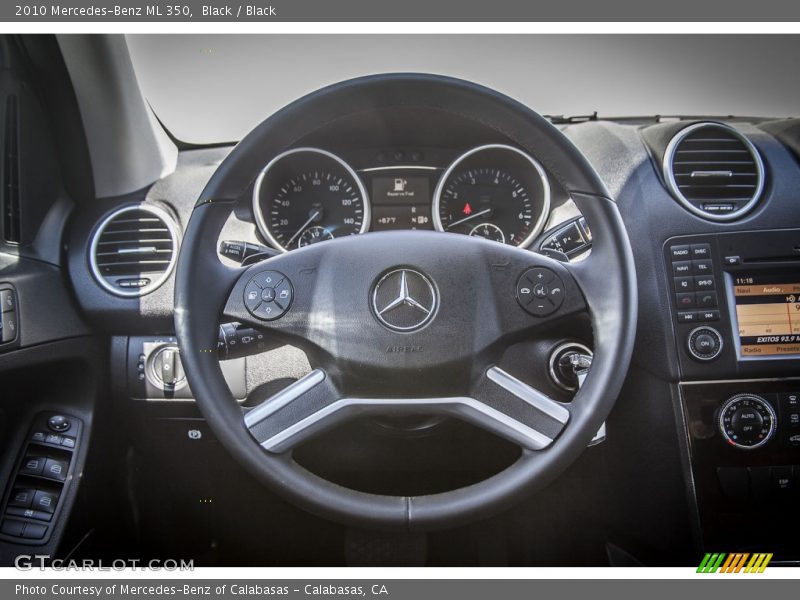 Black / Black 2010 Mercedes-Benz ML 350