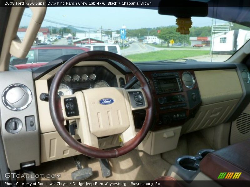 Black / Chaparral Brown 2008 Ford F350 Super Duty King Ranch Crew Cab 4x4