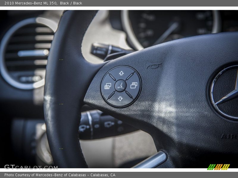 Black / Black 2010 Mercedes-Benz ML 350