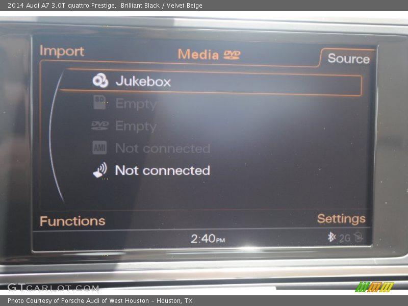 Brilliant Black / Velvet Beige 2014 Audi A7 3.0T quattro Prestige