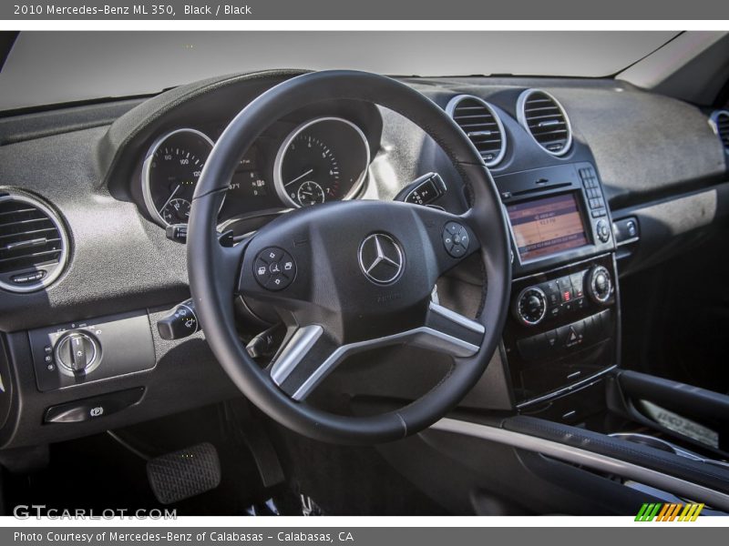 Black / Black 2010 Mercedes-Benz ML 350