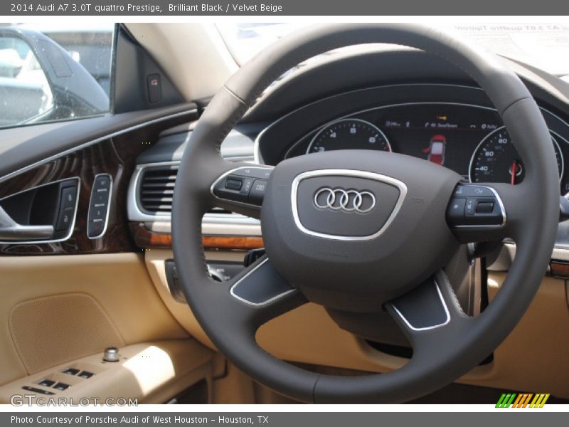 Brilliant Black / Velvet Beige 2014 Audi A7 3.0T quattro Prestige