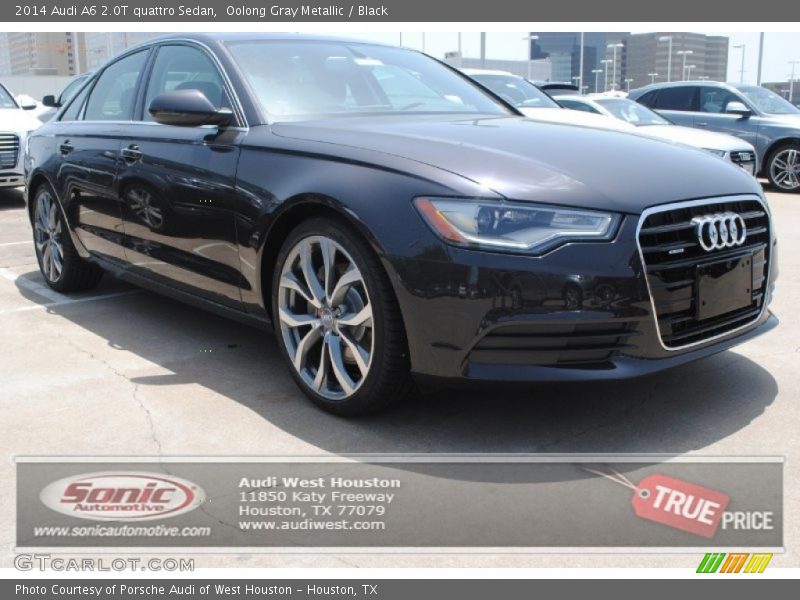Oolong Gray Metallic / Black 2014 Audi A6 2.0T quattro Sedan