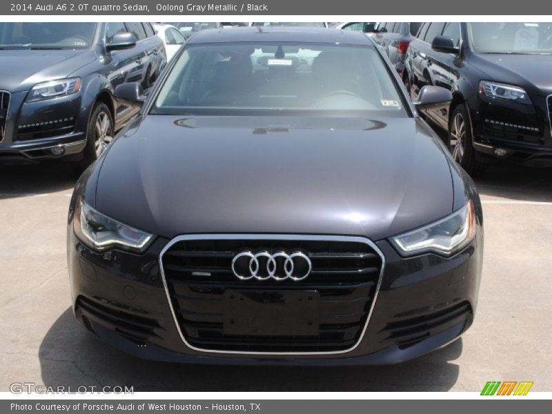 Oolong Gray Metallic / Black 2014 Audi A6 2.0T quattro Sedan