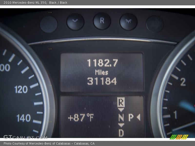Black / Black 2010 Mercedes-Benz ML 350
